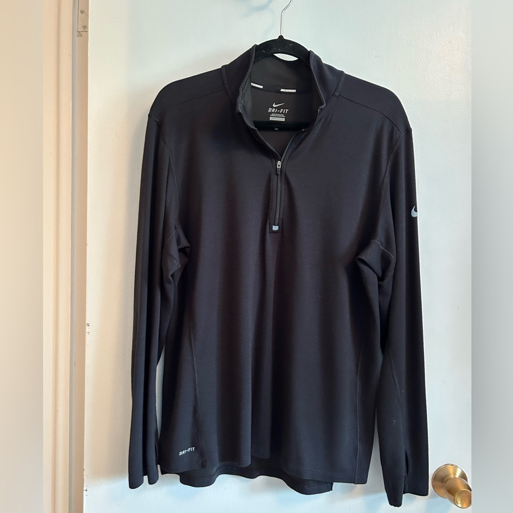 Nike Running Black Long-Sleeve Pullover